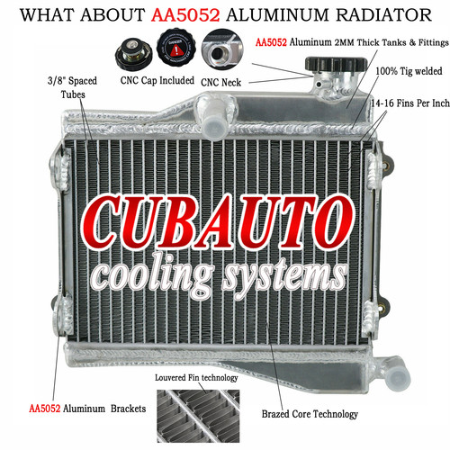 FOR YAMAHA RD250 LC RD350 LC 4L0 4L1 Motorcycle Radiator Alu - Picture 1 of 10