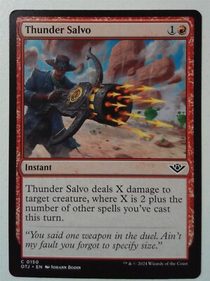 Thunder Salvo *Common* Magic MtG x1 OTJ Outlaws of Thunder Junction