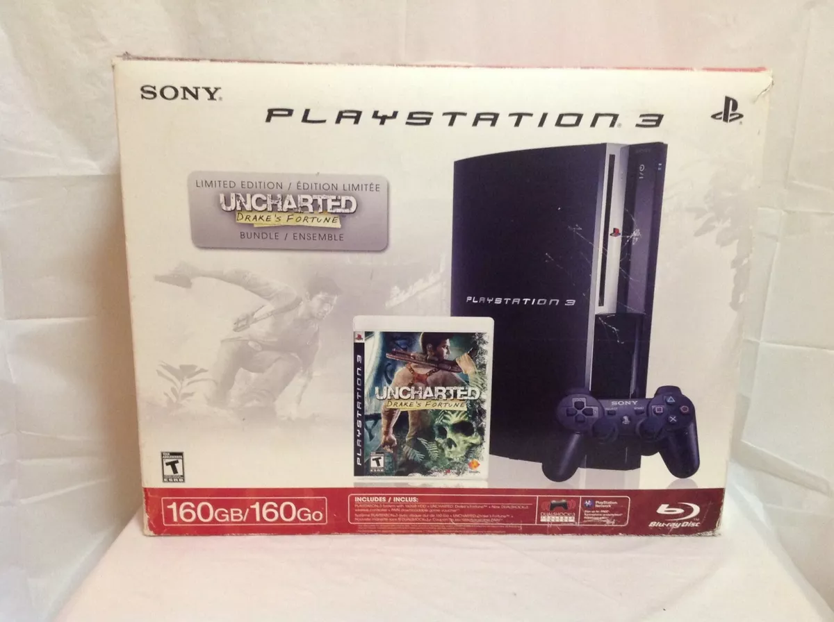 Sony Playstation 3 160GB Uncharted: Drake's Fortune Bundle CECHP01 w/ Box