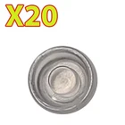 Overdenture Abutment Removable Male Caps Inserts Standard Clear 5.0 lb (20 Pack)