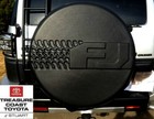 NEW OEM TOYOTA FJ CRUSIER SPARE TIRE COVER MODELS WITHOUT BACK UP CAMERA