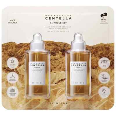New ! 2 X 4.05 FL oz Madagascar Centella Ampoule SKin1004  Exp 4/17/2027