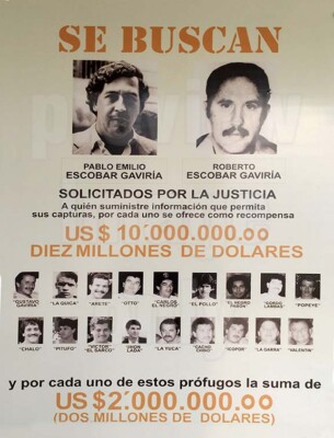 PABLO ESCOBAR PHOTO WANTED POSTER 1981 SE BUSCAN GANG DRUG CARTEL 8.5X11 REPRINT