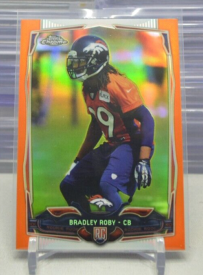 Bradley Roby 2014 Topps Chrome Retail Orange Refractor #209 2-B | eBay
