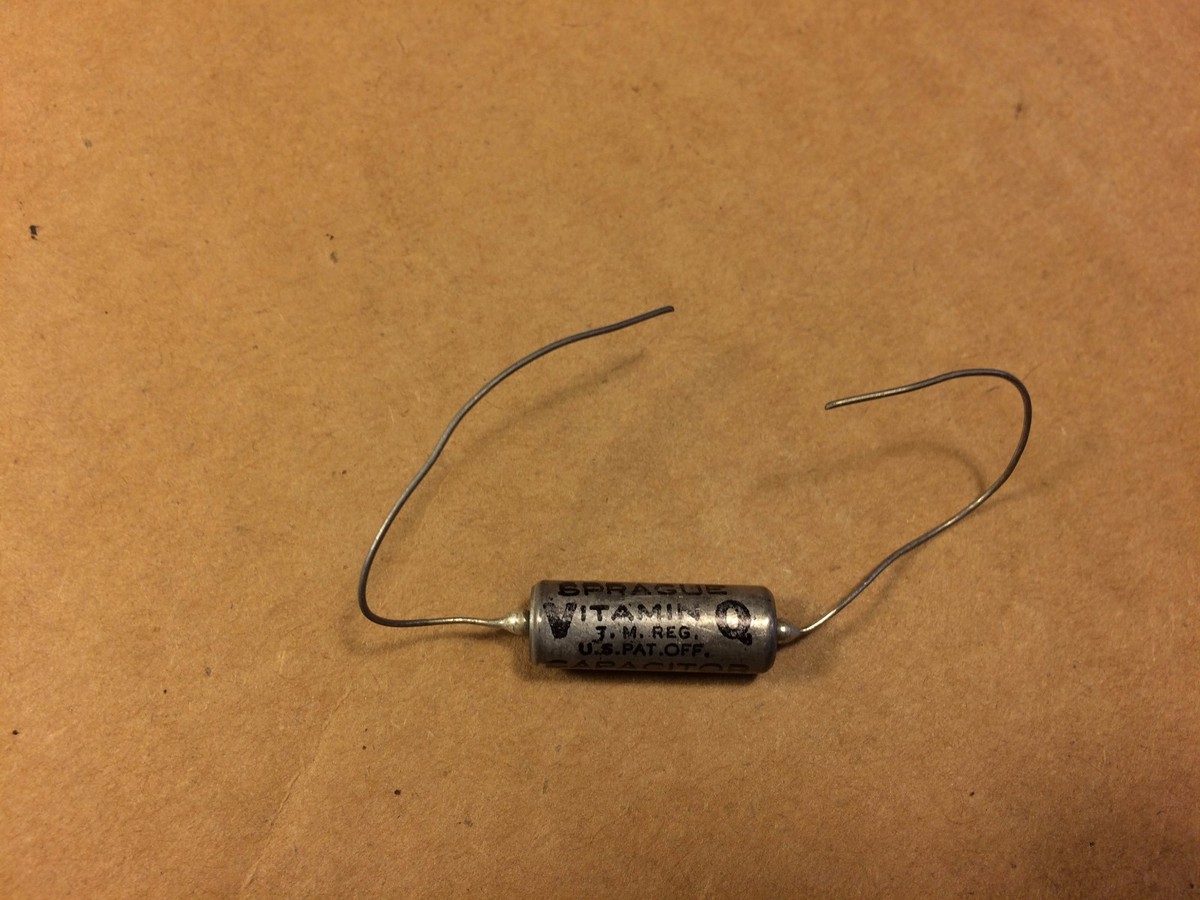 NOS Vintage .047 uf 300v PIO Capacitor Sprague Vitamin Q Oil