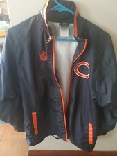 NFL Team Apparel Chicago Bears Full Zip Windbreaker Youth Sz L 14-16
