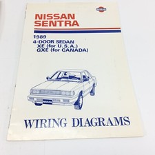 1989 Nissan Sentra Factory Electrical Wiring Diagrams Manual 