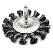 S1867 3-Inch Wire Wheel 1/4-Inch Shank - Knotted Wire 12,000 RPM