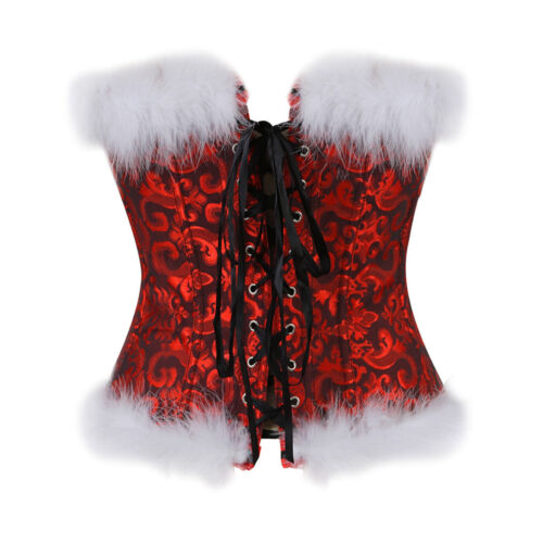 Womens Christmas Birthday Tops Underwear Corset Victorian Costume Clubwear Cami - Picture 14 of 28