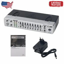 FBQ800 9-Band Graphic EQ Equalizer Anti-howling Audio Equalizer Processor #US