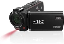Minolta MN4K30NV 4K Ultra HD / 30 MP Night Vision Camcorder (Black)