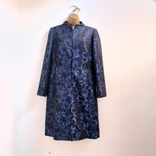 East Coat Uk 14 Worn Once Blue Black Floral Evening Occasion Wedding Races