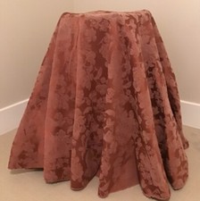 Tablecloth And Napkins Burgundy Jacquard Round 66 Diameter
