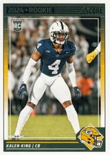 2024 Panini Score Kalen King RC #339 Green Bay Packers Rookie