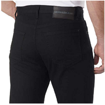 Calvin Klein Mens Straight Leg Stretch Jeans 32x32 Black - 1173014  