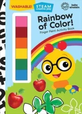 Baby Einstein - Rainbow of Color - Finger Paint Activity Coloring Book - GOOD