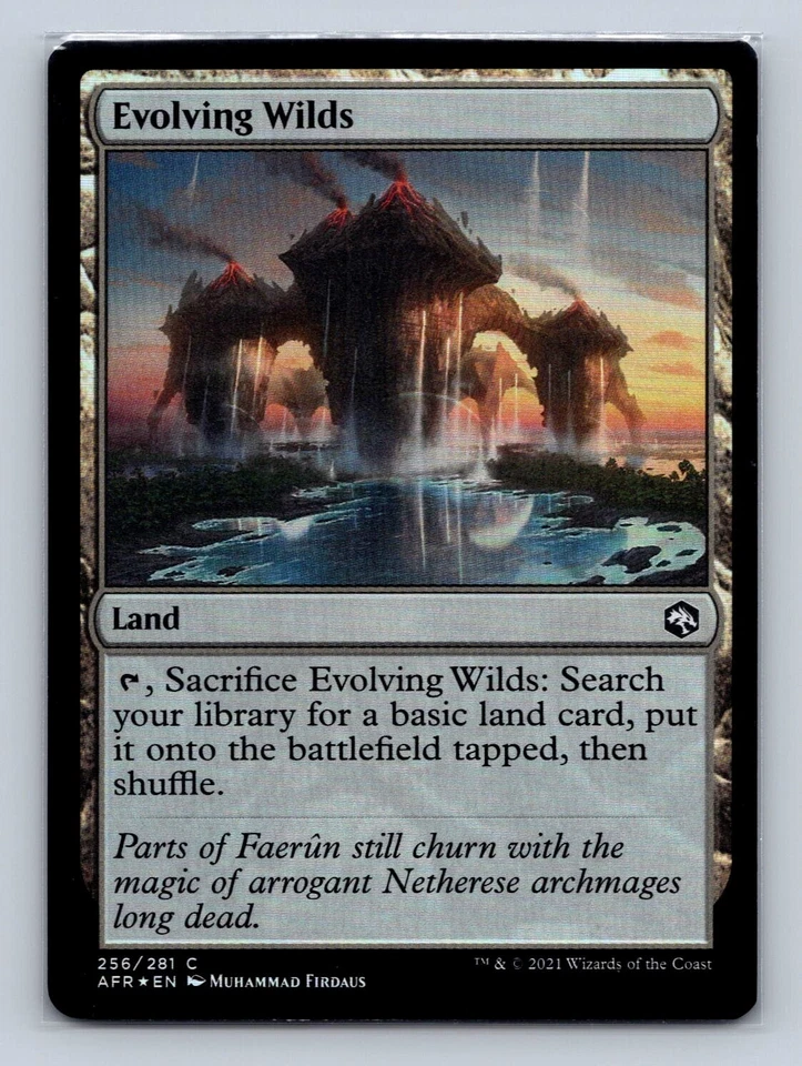 Magic the Gathering - MTG - AFR - Evolving Wilds  - Foil - Common - Image 3 of 4