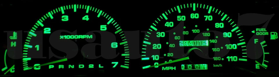 NEW Dash Cluster Gauge GREEN LED LIGHT BULB KIT Fit 95-98 Toyota 4Runner 3rd Gen Foto 2 de 4