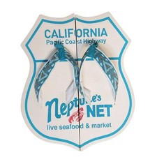 Neptune  s Net California Restaurant Official Flip-Flops  Men US Size 9-11 L 