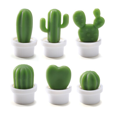 6Pcs Refrigerator  Cactus Shaped Cute Fridge  Refrigerator Z6D6