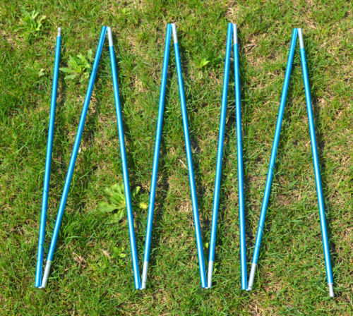 Pali tenda alluminio 8,5/9,5/11 mm 9-16 sezioni tenda ricambio campeggio - Foto 3 di 41