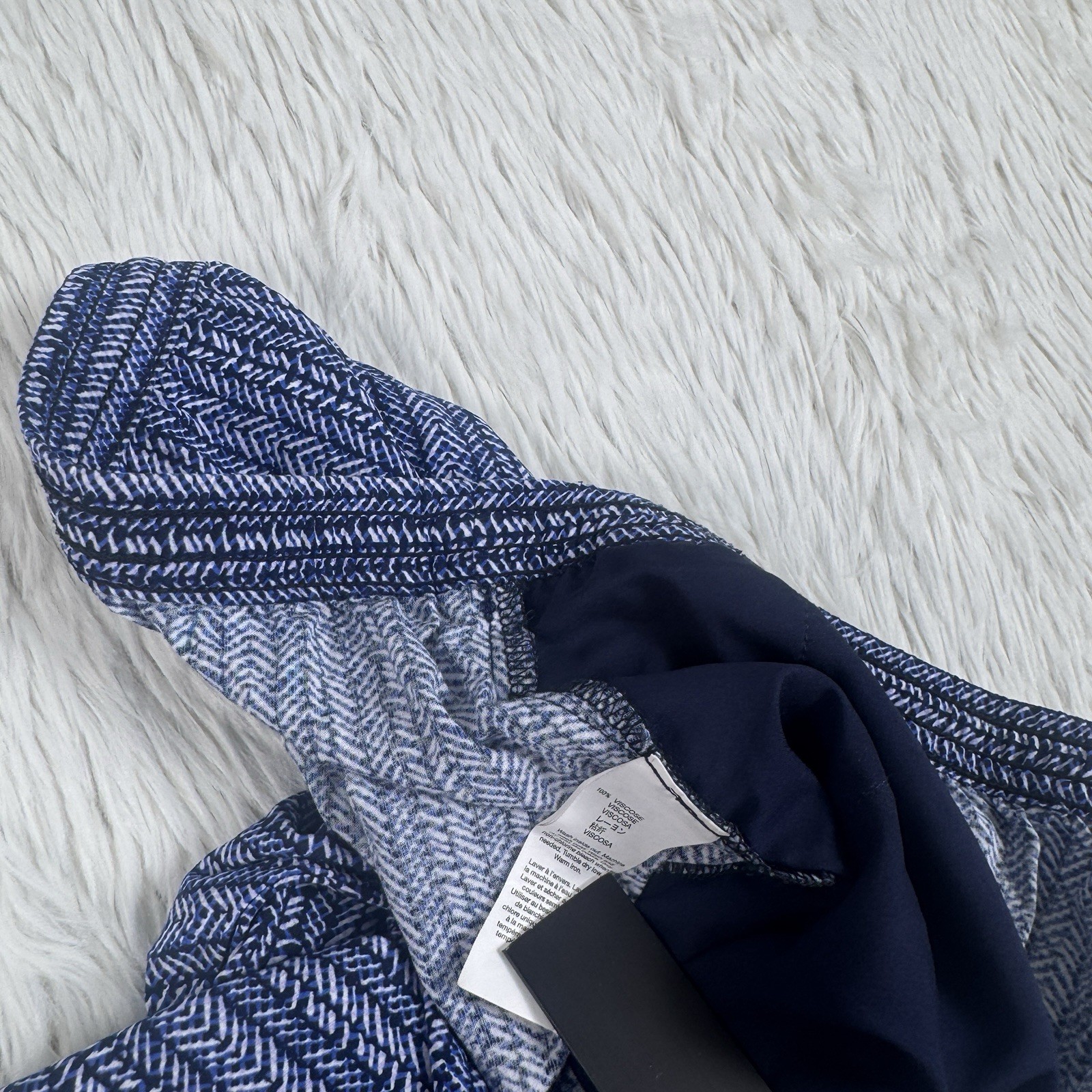 Gap 1969 Blue White Pattern Pull-On Drawstring Ca… - image 24