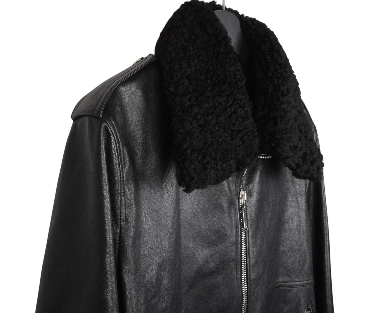 Giacca di pelle uomo Saint Laurent di Hedi Slimane taglia 52 L S1476