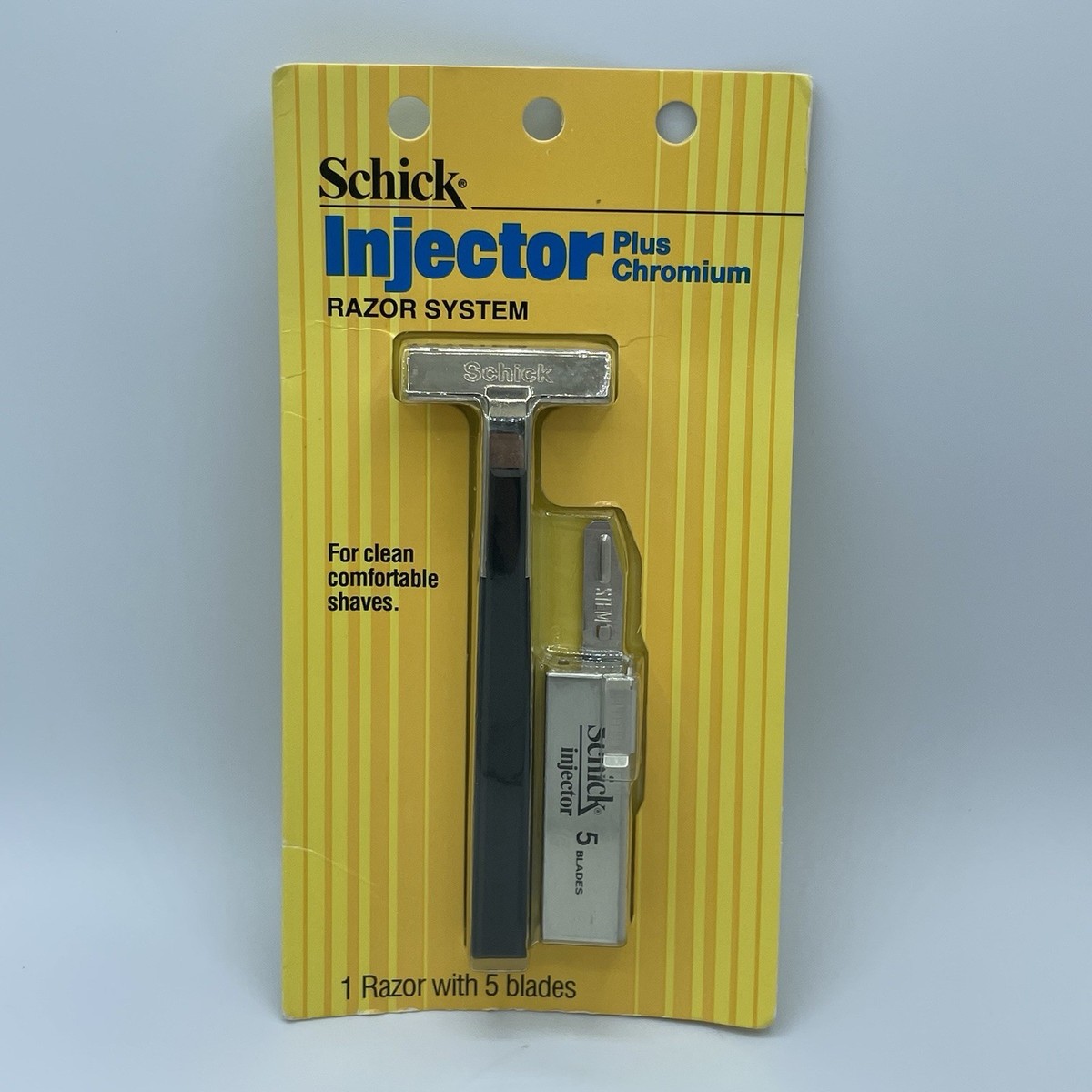 Vintage 90's Schick Injector Razor Plus Chromium System NOS Sealed