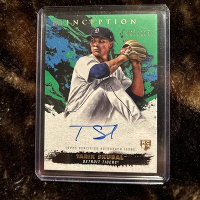 2021 Topps Inception - Rookie and Emerging Star Auto Tarik Skubal Green /125