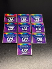 10x 128MB Transcend CompactFlash Industrial CF45I CF Memory Card TS128MCF45I