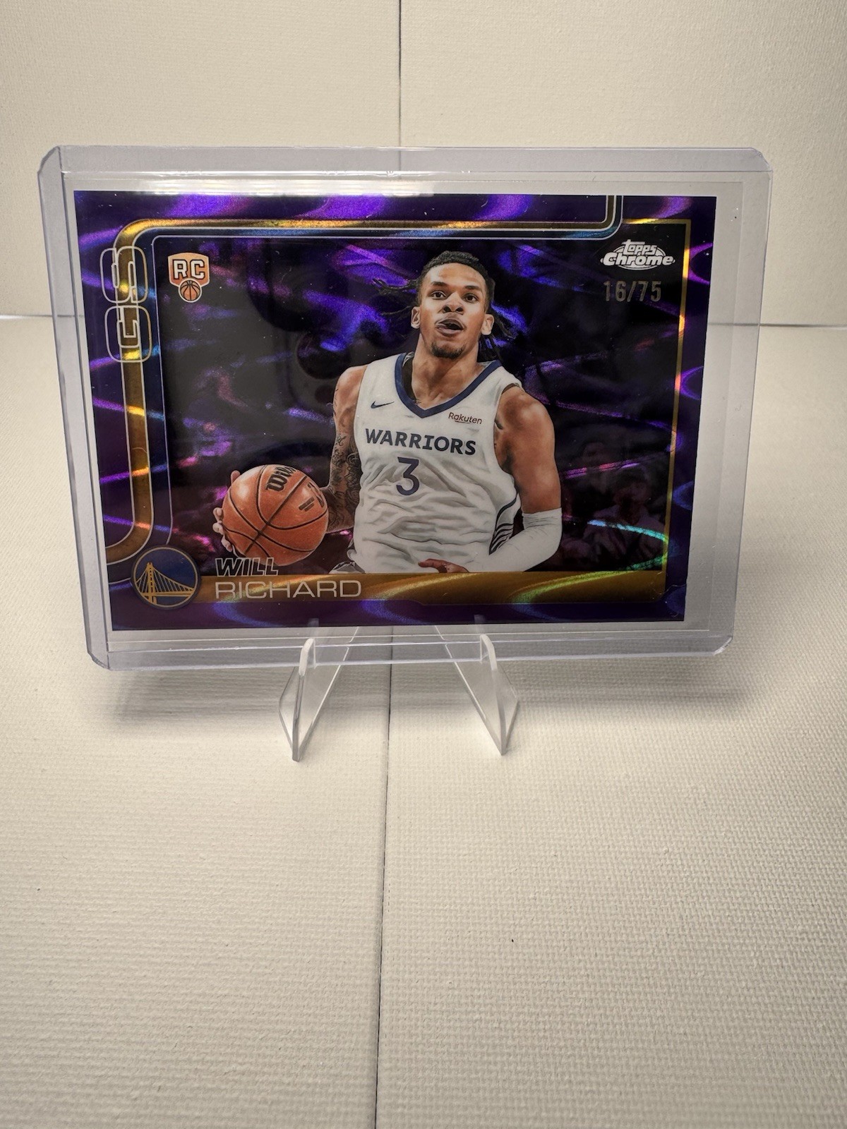 2025-26 Topps Chrome - Will Richard #287 Purple Refractor /75 (RC)