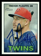 Trevor Plouffe Minnesota Twins Signed IP Autographed 2016 Topps Heritage #57