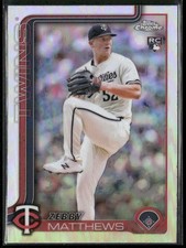 2025 Topps Chrome #277 Zebby Matthews Refractors