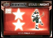 2021-22 Upper Deck Credentials #2S-10 Kevin Fiala Star of the Night: Second Star