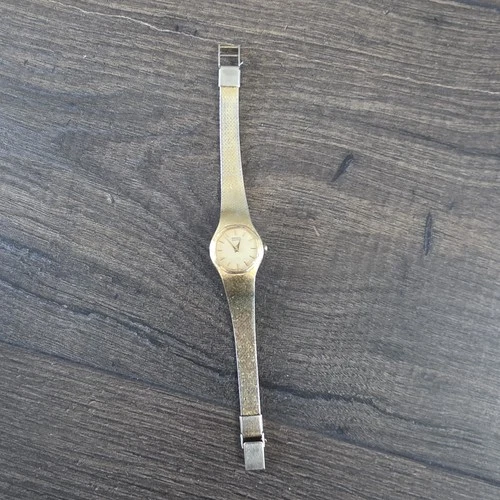 Vintage Seiko Quartz Ladies Watch Gold Tone Mesh Band 761818 43-7019 Japan