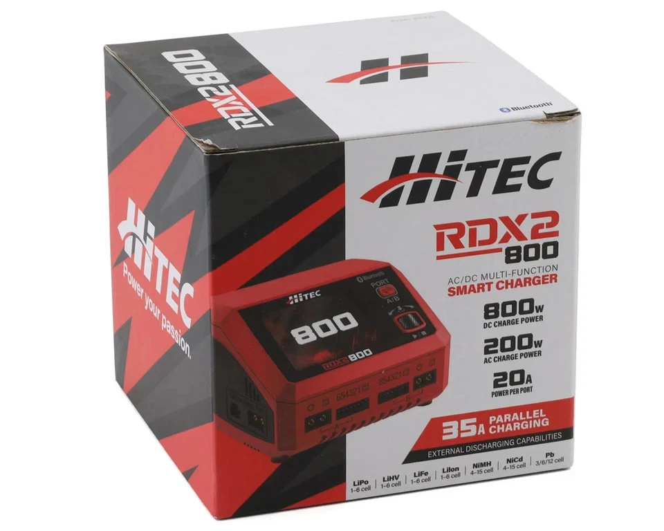 Hitec RDX2 800 Dual Smart LiPo Battery Balance Charger HRC44311 New!! - Image 2 of 4