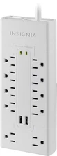 Insignia- 10 Outlet/2 USB 2700 Joules Surge Protector - White