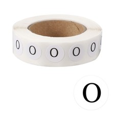 Inventory Label Sticker, 800 Pcs 0.5Inch Self-Adhesive Letter O , 1 Roll