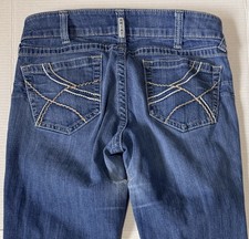 ARIAT Real Denim - Women's Jeans - Mid Rise Straight Blue  - Size 32R