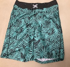 Art Class Swim Trunks 14 Boys Leaves Grey Green