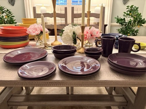 Fiesta Dish Set In Purple