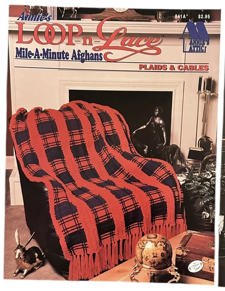 Annie's Afghans Crochet 2 Page Pattern Lot of 5 - Image 4 of 4