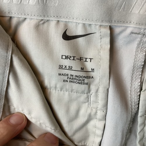 Nike Golfhose Herren 32 x 32 Lt grau beige flach gerade leichtes Polyester - Bild 11 von 12