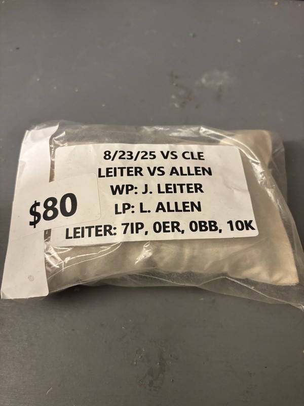 8/23/25 Jack Leiter CAREER GAME Rosen Bag. 7.0IP/0ER/0BB/10K