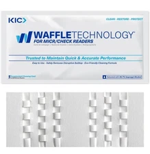 KICTeam - Waffletechnology Cleaning Cards for MICR Check Readers (15 Cards) -