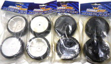 8x Hobbyking 1/10 RC Touring Car 12 mm ruote esagonali e pneumatici su strada Tamiya