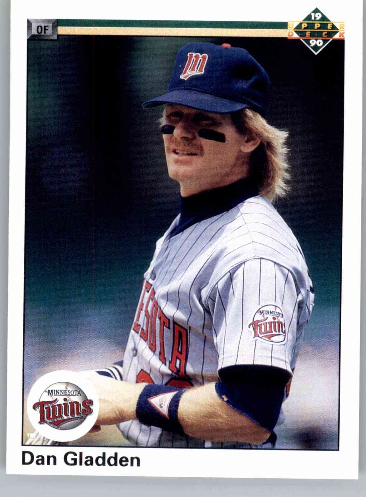 1990 Upper Deck 238 Dan Gladden  NM Minnesota Twins