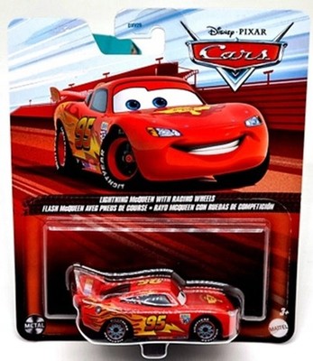 LIGHTNING MCQUEEN WITH RACING WHEELS Rayo Cars 1:55 Die-cast Auto Metall Neu