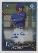 2016 Bowman Chrome Prospects Blue Refractor 65/150 Jeison Guzman Auto 02fg