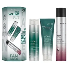 Joico Epic Volume Trio Kit Set, Shampoo, Conditioner, Volumizing Finishing Spray